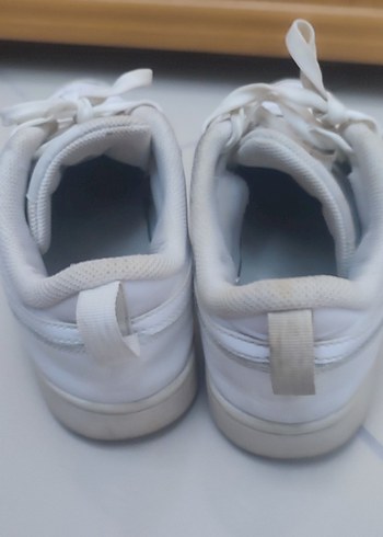 Beyaz Bağcıklı Kadın Spor Ayakkabı - Görsel 2