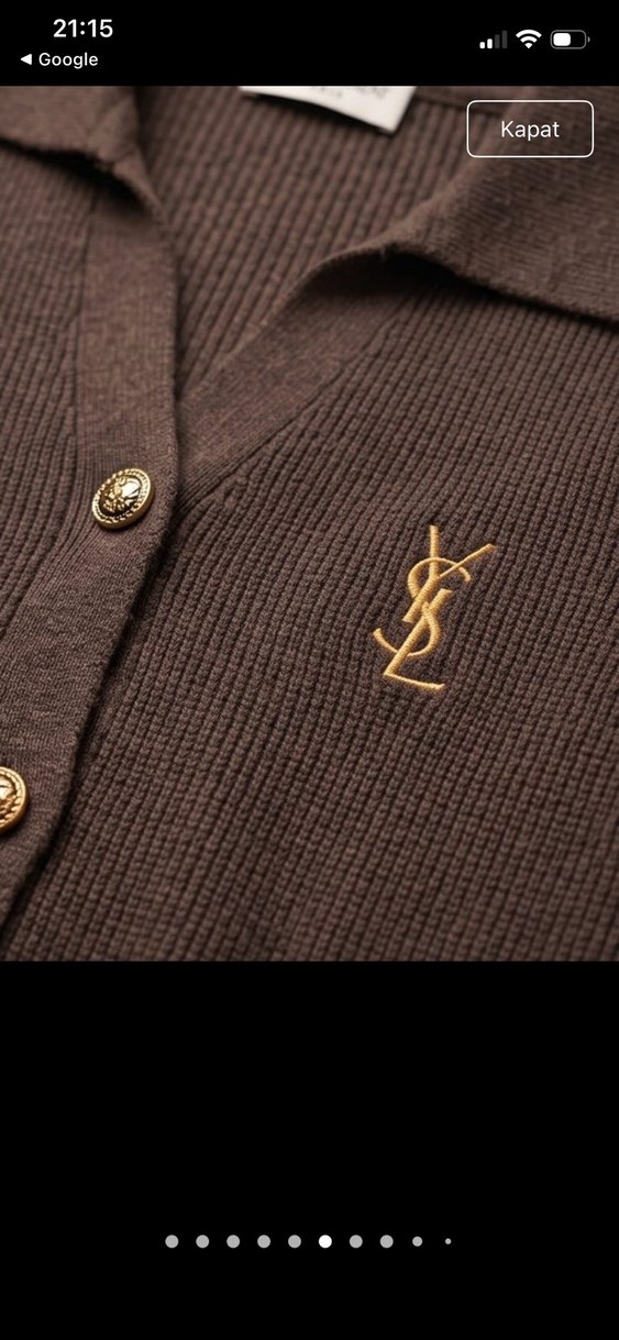 YSL Kahverengi Triko Hırka — görsel 2/7