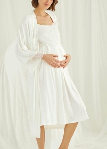 Lohusa Gecelik Sabahlık Takım Monamise - Görsel 13