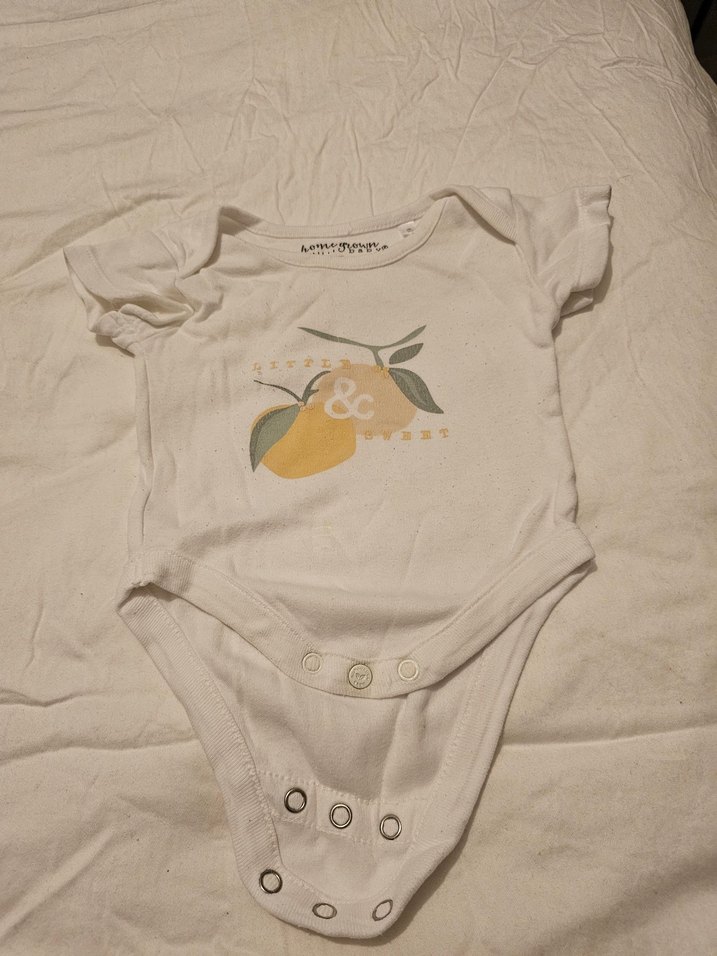 Bebek Kız Kısa Kollu Baskılı Çıtçıtlı Body - Görsel 4