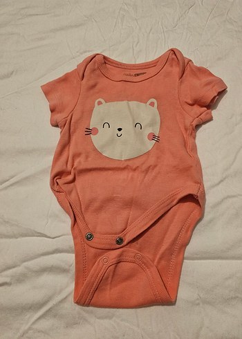 Bebek Bady Zıbın Düğmeli Kısa Kollu - Görsel 2