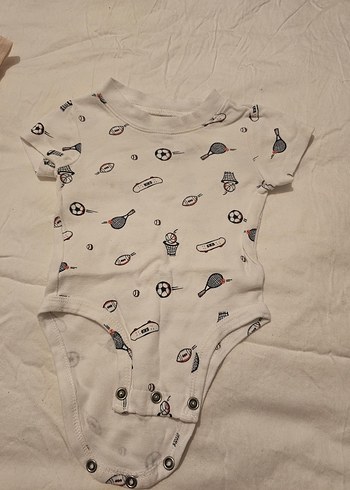 Beyaz Kısa Kollu Bebek Body - Görsel 3