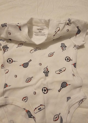 Beyaz Kısa Kollu Bebek Body - Görsel 2