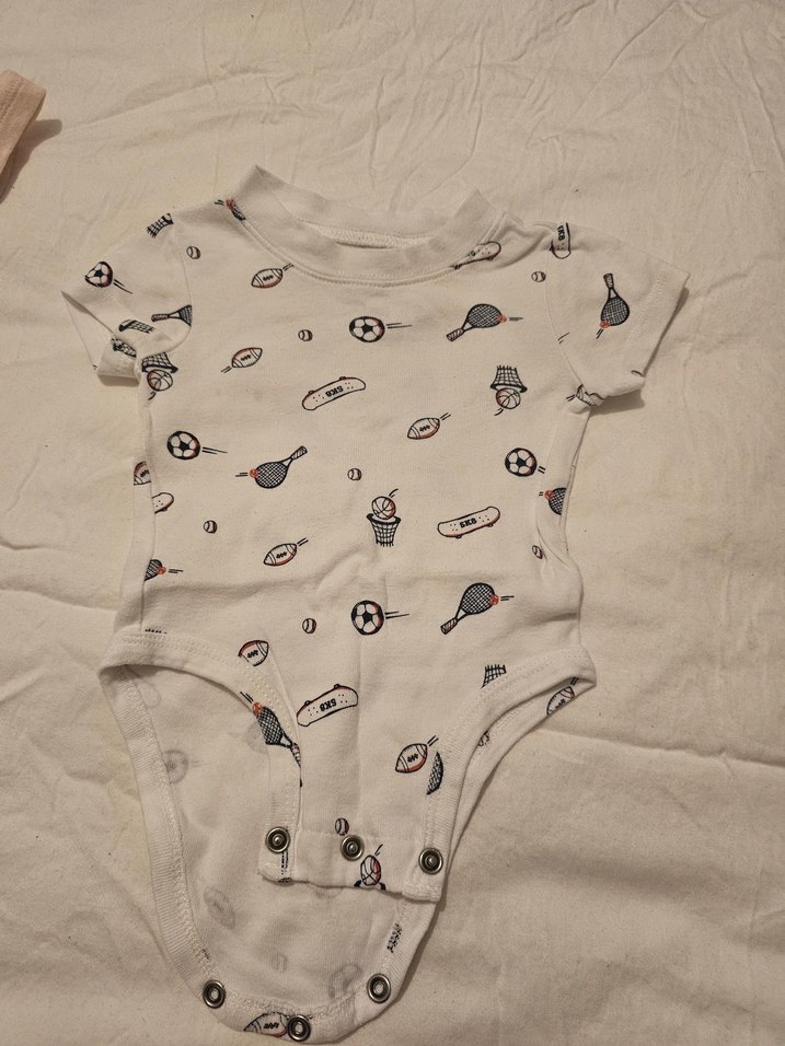 Beyaz Kısa Kollu Bebek Body - Görsel 3