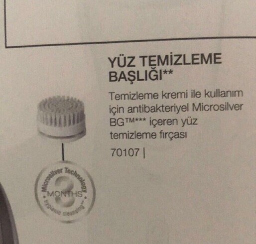 Beden #LR Yüz temizleme başlığı # 1 adet