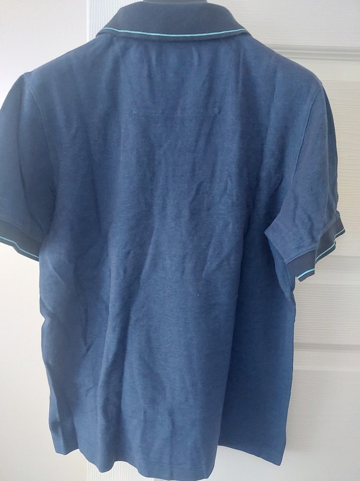 Hemington Marka Lacivert Düğmeli Polo Yaka Erkek Tişört - Görsel 2