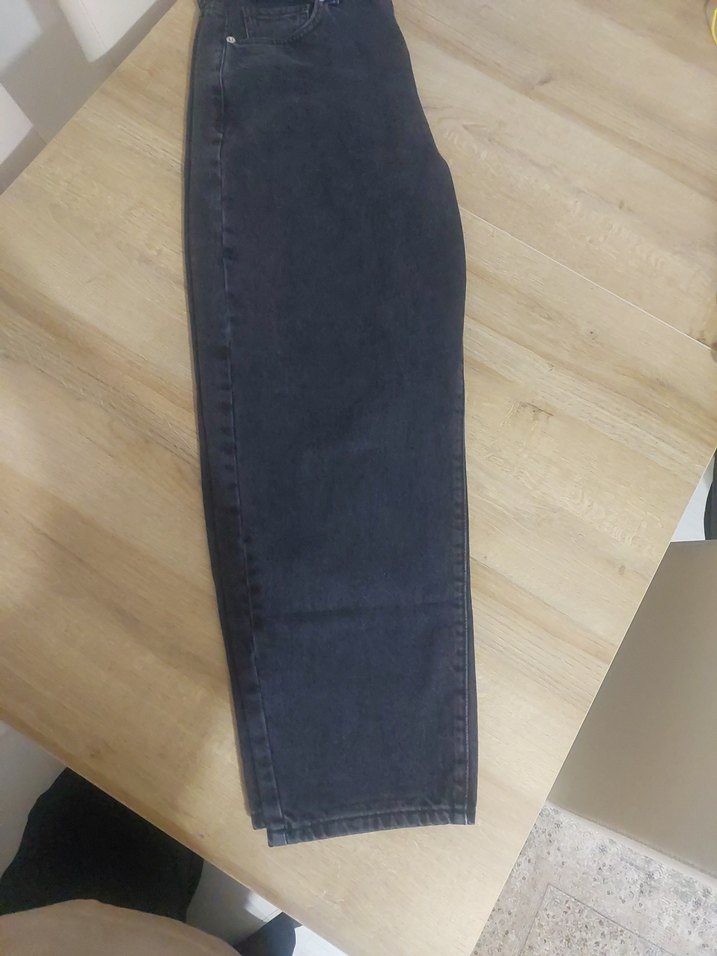 Mango Marka Gri Kadın Kot Pantolon Regular Fit - Görsel 3