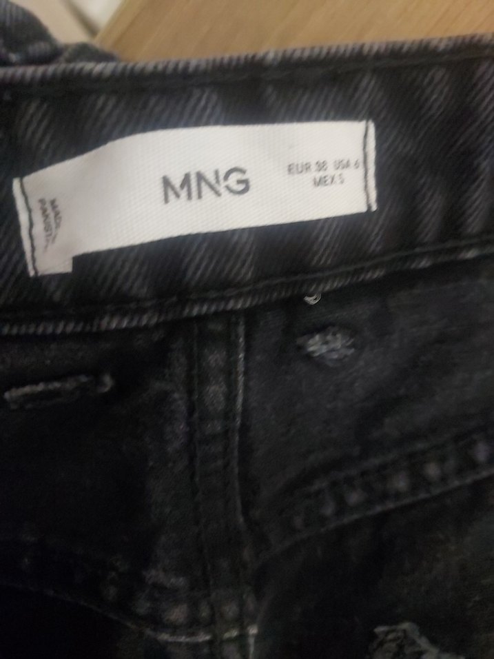 Mango Marka Gri Kadın Kot Pantolon Regular Fit - Görsel 2