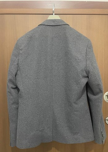 Defacto Marka Düğmeli Gri Erkek Takım Elbise Ceketi - Görsel 2