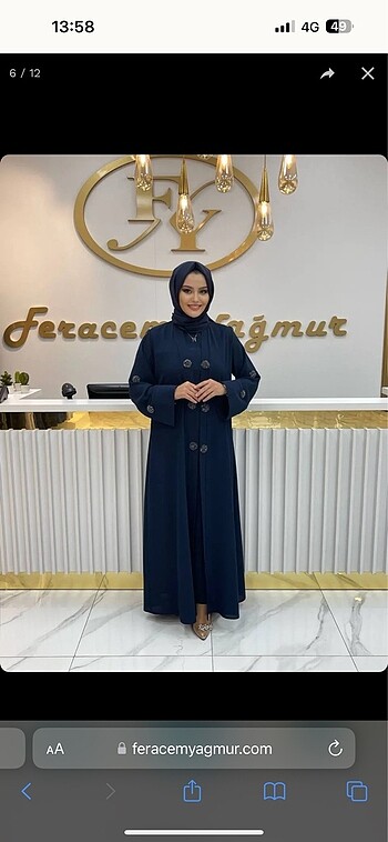 Feracem Yağmur Abaya Takım
