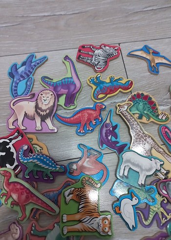 Renkli Çocuk Hayvan Figürleri Puzzle - Görsel 2