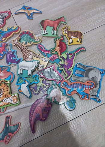 Renkli Çocuk Hayvan Figürleri Puzzle - Görsel 5