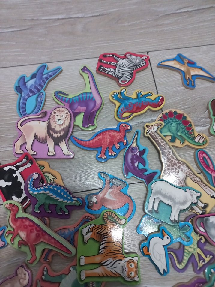 Renkli Çocuk Hayvan Figürleri Puzzle - Görsel 2