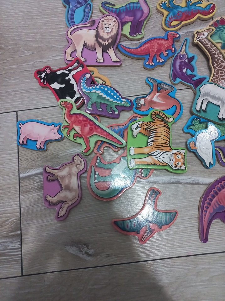 Renkli Çocuk Hayvan Figürleri Puzzle - Görsel 3