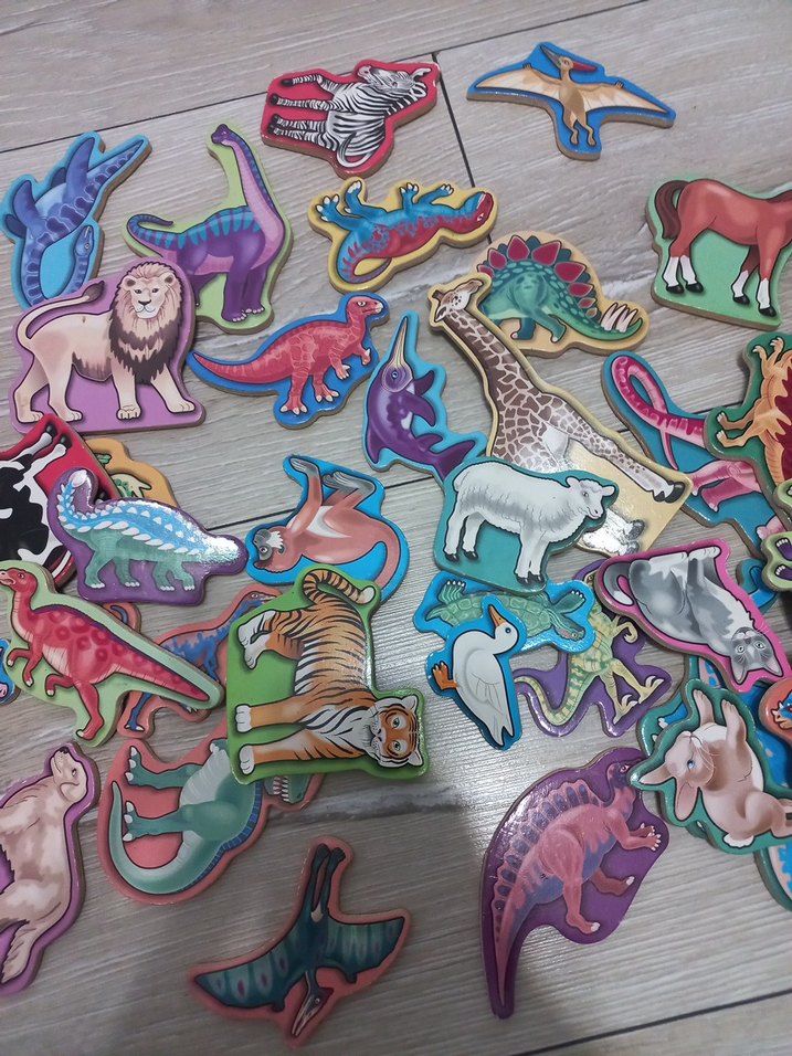 Renkli Çocuk Hayvan Figürleri Puzzle - Görsel 4