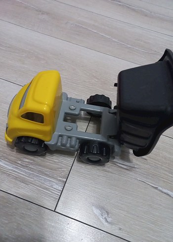 Sarı Siyah Plastik Oyuncak Kamyon - Görsel 3