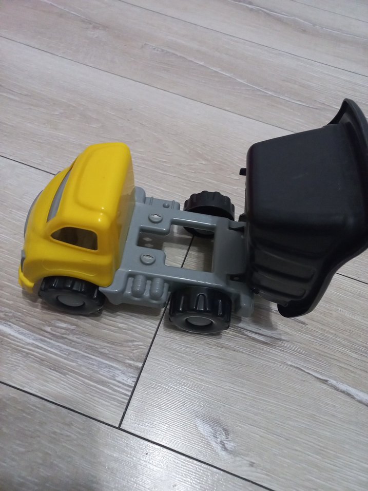 Sarı Siyah Plastik Oyuncak Kamyon - Görsel 3