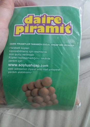 Daire Piramit Ahşap Köpek Oyuncağı - Görsel 3