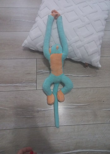 Turkuaz Pastel Peluş Maymun Oyuncak - Görsel 7