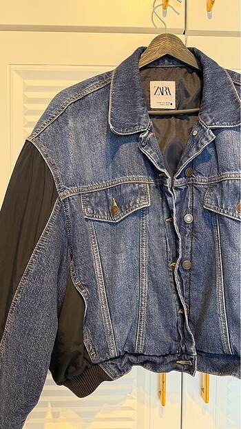 m Beden Zara bomber jean ceket