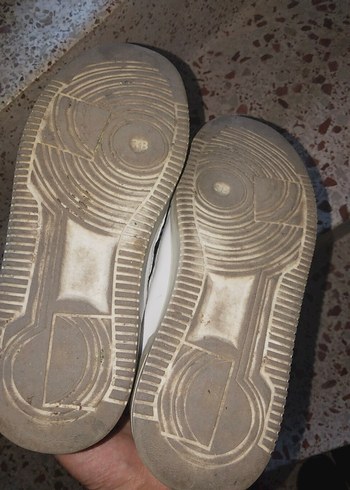 Beyaz Bağcıklı Kadın Spor Ayakkabı - Görsel 5