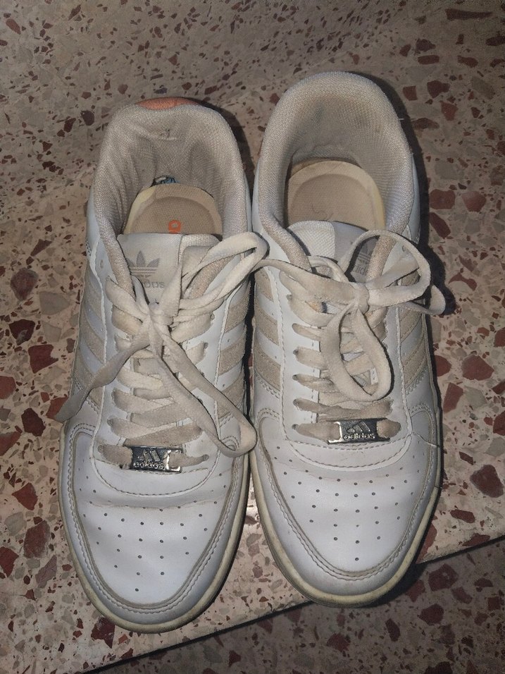 Beyaz Bağcıklı Kadın Spor Ayakkabı - Görsel 2