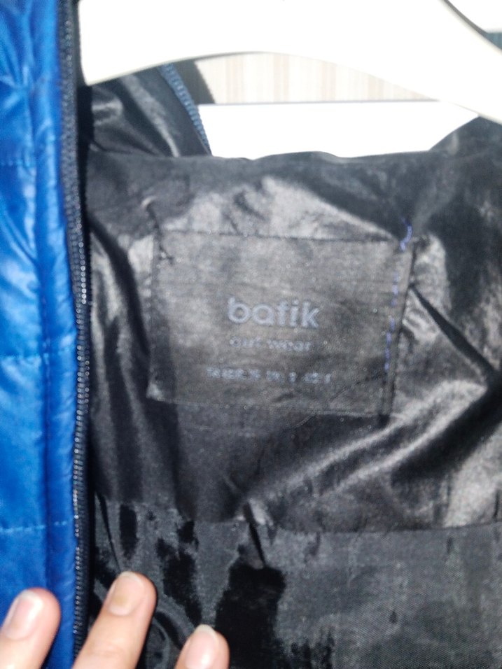 Fermuarlı Koyu Mavi Kadın Mont - Görsel 4