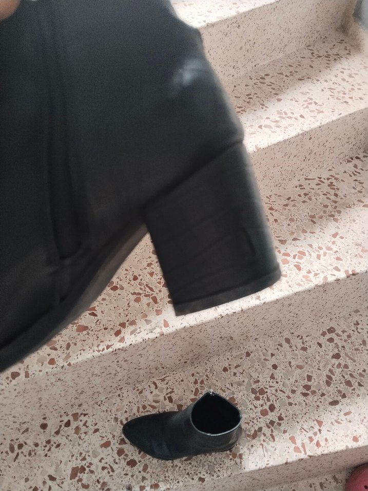 Gri Deri Kadın Topuklu Bot - Görsel 4