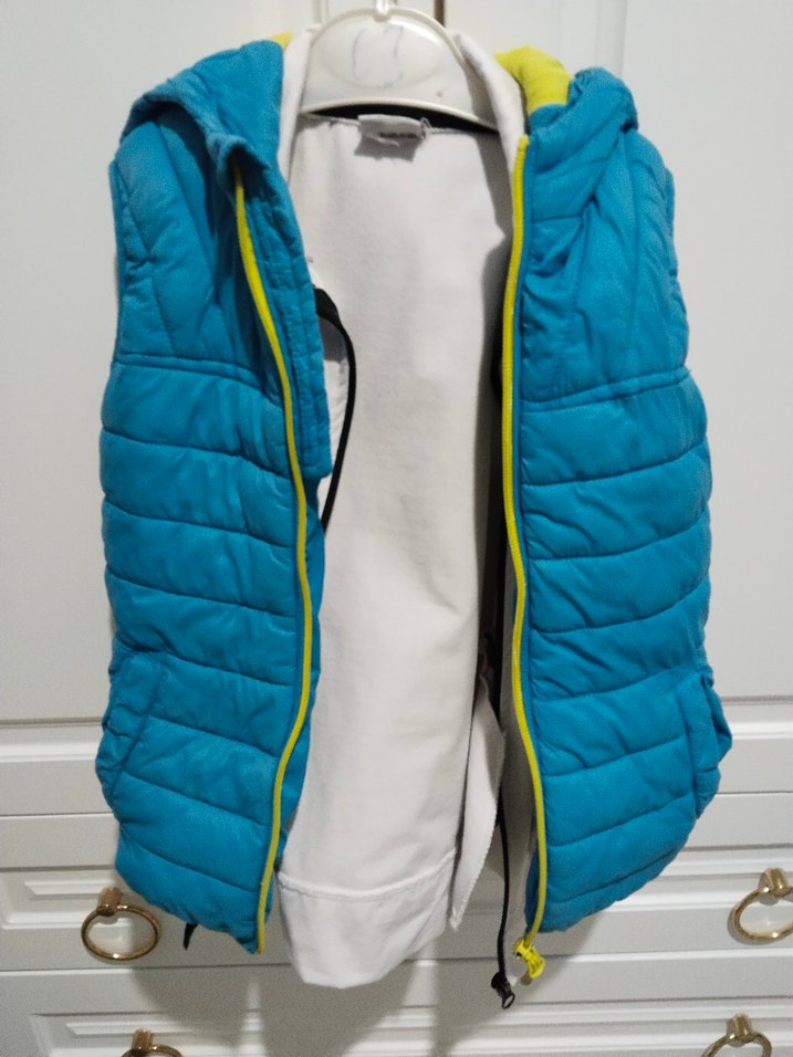 Mavi Fermuarlı Erkek Çocuk Yeleği - Görsel 2