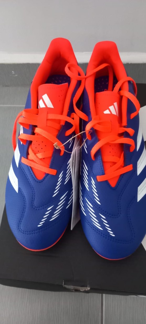 Lacivert Turuncu Bağcıklı Erkek Futbol Ayakkabısı - Görsel 2