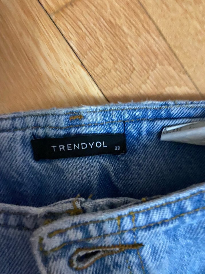 Rahat Kesim Mavi Denim Kadın Pantolon - Görsel 4
