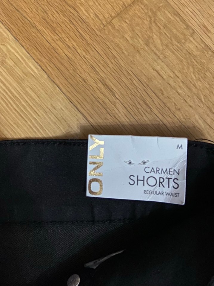 Düğmeli Koyu Mavi Mini şort - Görsel 2