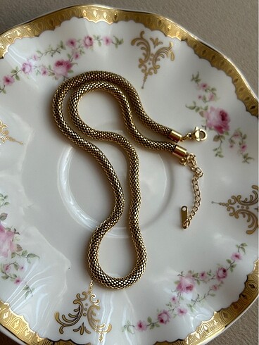Sterling silver Kalın zincir çelik kolye gold kolye