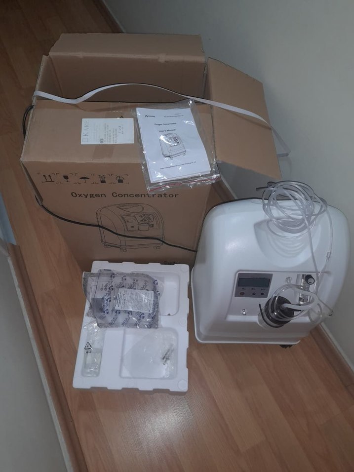 Taşınabilir Beyaz Oksijen Konsantratörü - Görsel 2