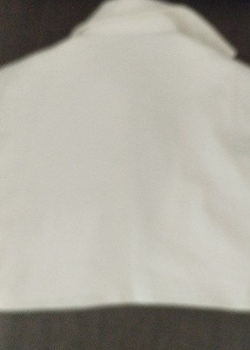 Düğmeli Kısa Kollu Beyaz yelek - Görsel 3