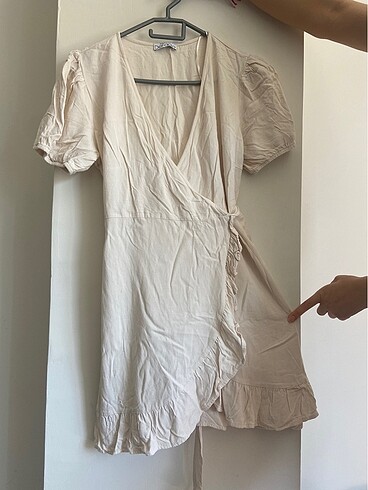 Bağlamalı mini elbise