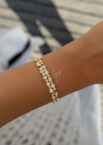 Diğer Xuping 14k renk ortası taşlı Bileklik