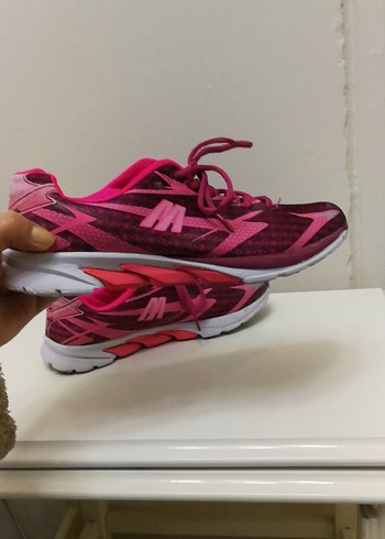 Pembe Bağcıklı Kadın Spor Ayakkabı - Görsel 6