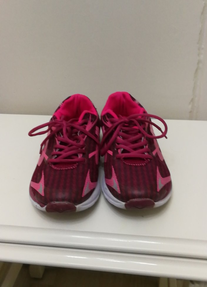 Pembe Bağcıklı Kadın Spor Ayakkabı - Görsel 2