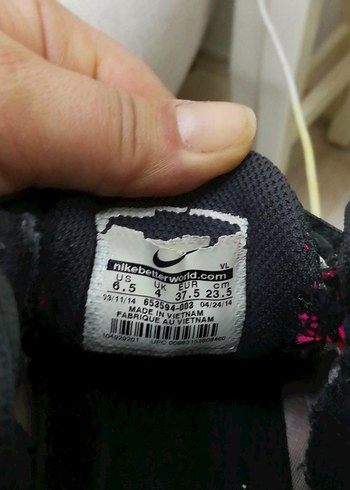 Siyah-Pembe Bağcıklı Kadın Spor Ayakkabı - Görsel 5