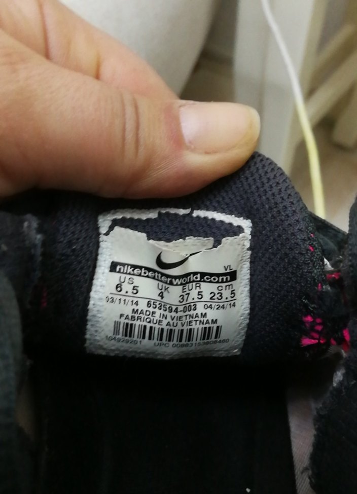 Siyah-Pembe Bağcıklı Kadın Spor Ayakkabı - Görsel 5