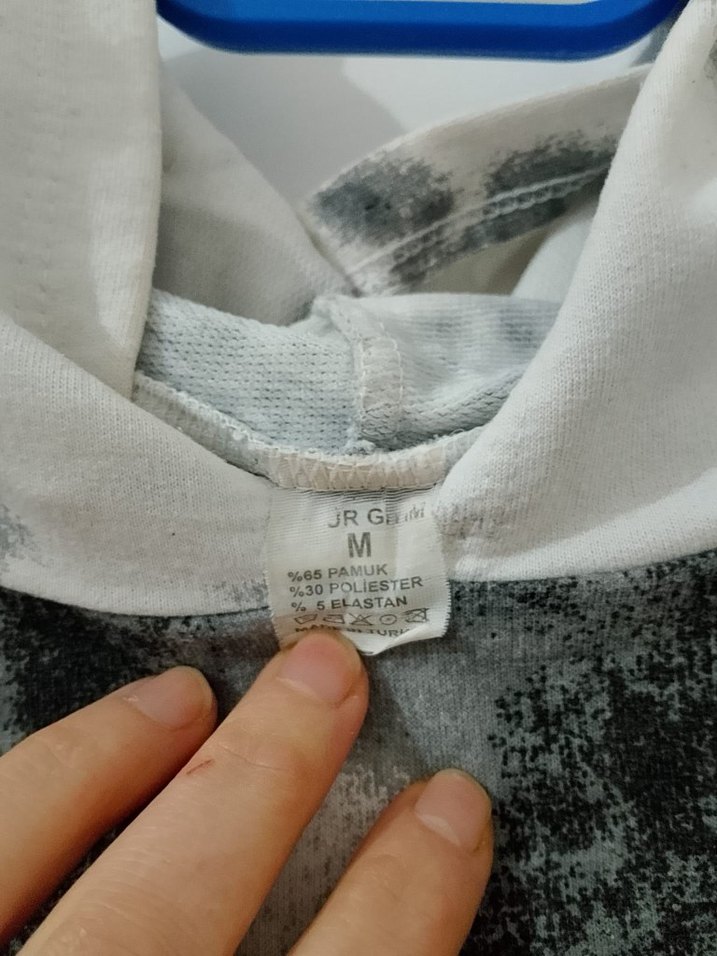 Gri Batik Desenli Kadın alt üst takım - Görsel 4