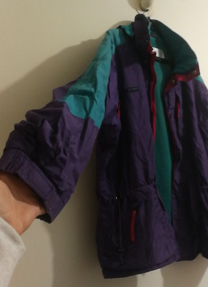 Mor Midi Kadın Ceket, Fermuarlı, Uzun Kollu - Görsel 2