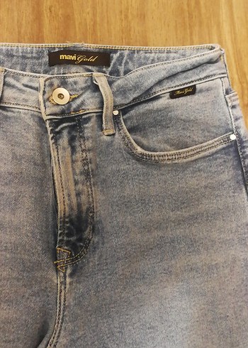 MaviGold Gri Mini Denim Kadın Jean - Görsel 7