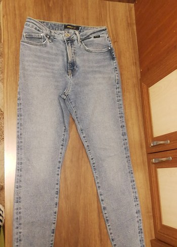 MaviGold Gri Mini Denim Kadın Jean - Görsel 5