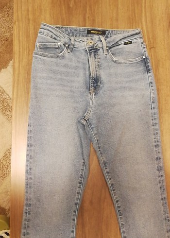 MaviGold Gri Mini Denim Kadın Jean - Görsel 4