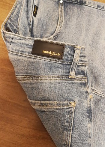 MaviGold Gri Mini Denim Kadın Jean - Görsel 6