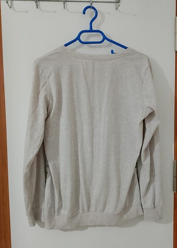 Kızlar için Pamuklu Uzun Kollu Baskılı Tişört - Görsel 3