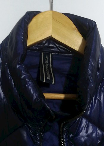 Erkek Lacivert Fermuarlı Streetwear Mont kaz tüyü - Görsel 7