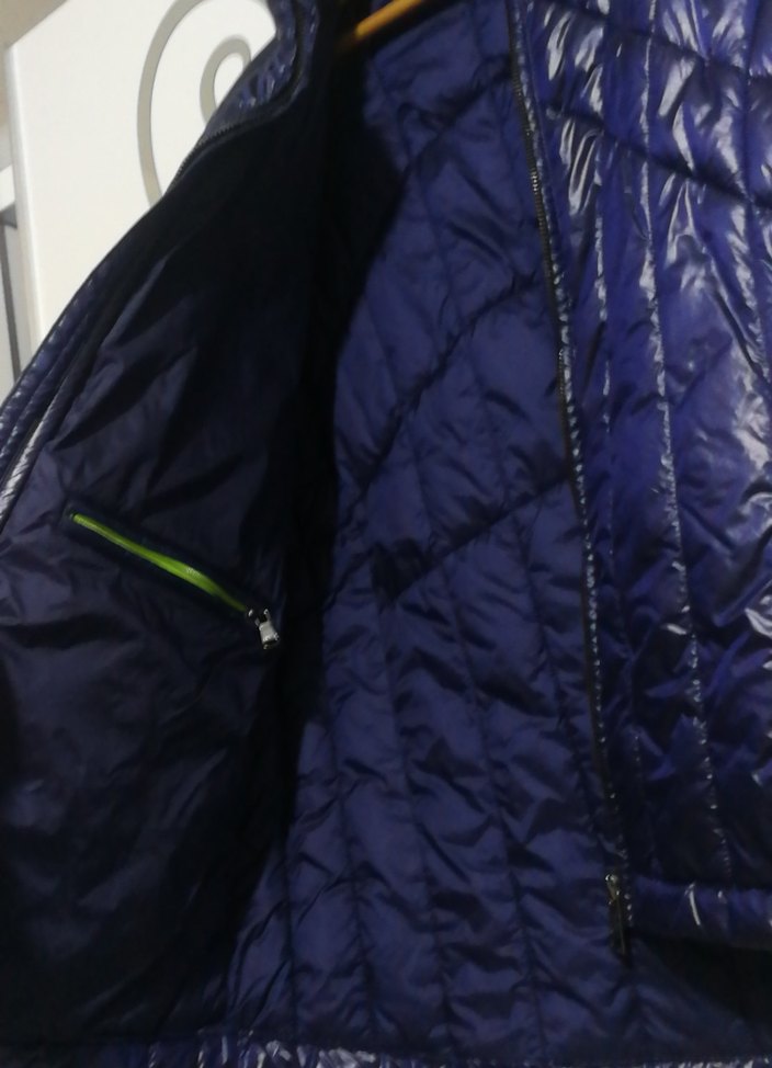 Erkek Lacivert Fermuarlı Streetwear Mont kaz tüyü - Görsel 5